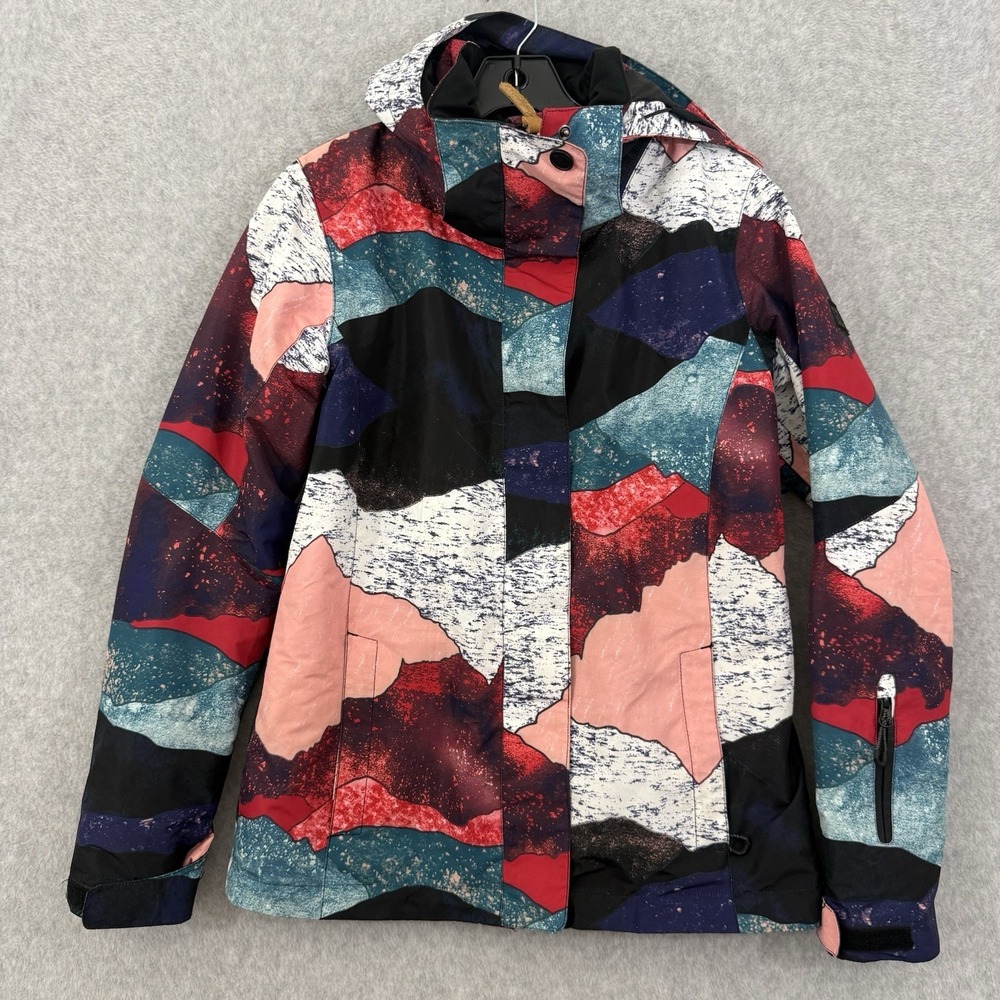 Gsou Snow Jacket Women's XS Colorful High Waterproof Windproof Ski Snowboard